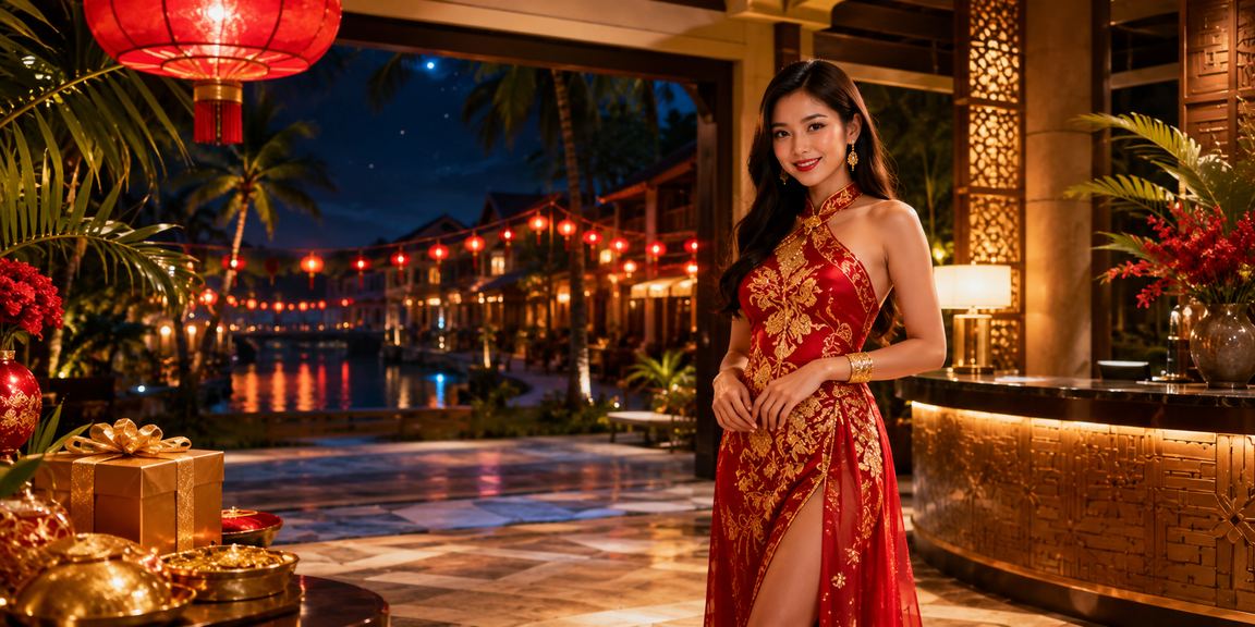 Góc phố Hội An về đêm với đèn lồng rực rỡ, bối cảnh giải trí và cá cược trực tuyến