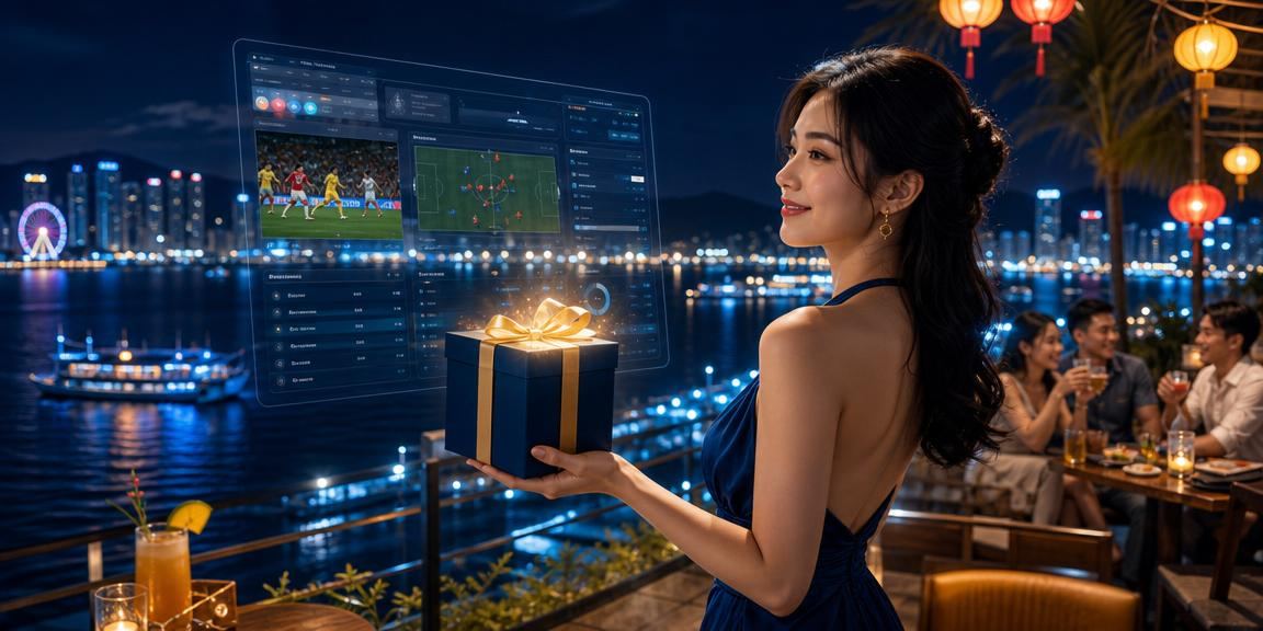 Người dùng Việt Nam theo dõi phân tích kèo bóng đá và esports trên màn hình điện thoại tại quán cà phê